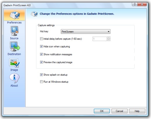 Gadwin PrintScreen Screenshot